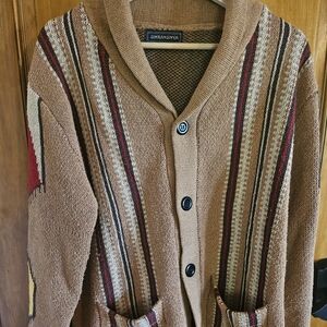 Striped Brown Cardigan